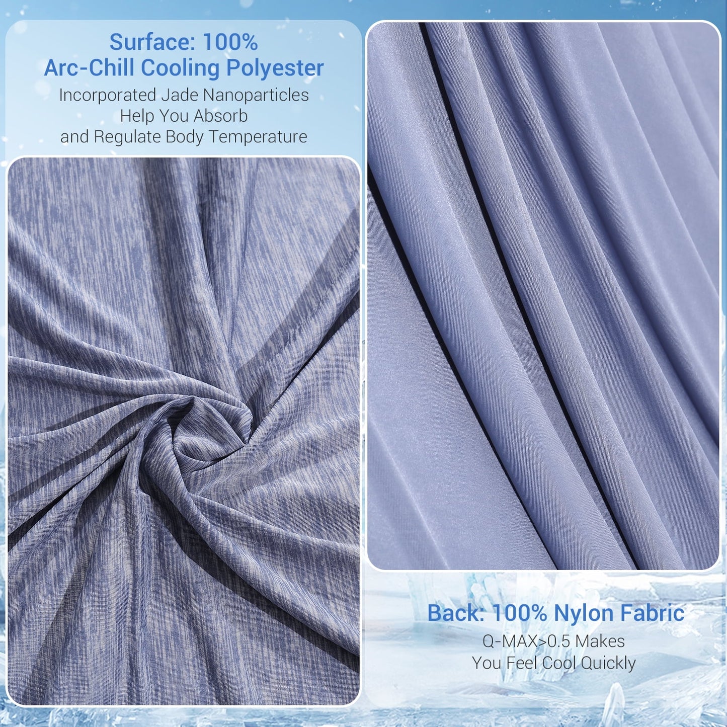 Alanda Cooling Blanket for Hot Sleepers, Q-MAX>0.5 Double-Sided Cooling Fiber Summer Blanket