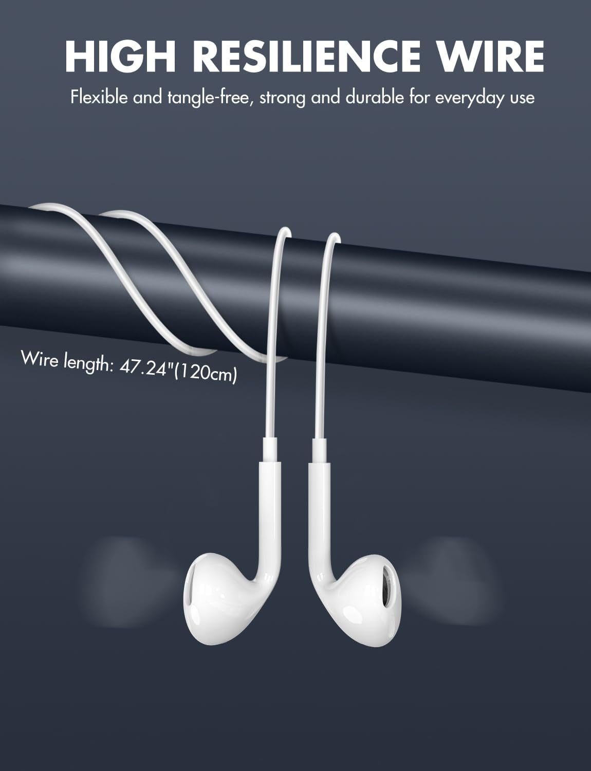 Alanda Wired Earphones Overwhelmingly Lightweight and Comfortable Fit