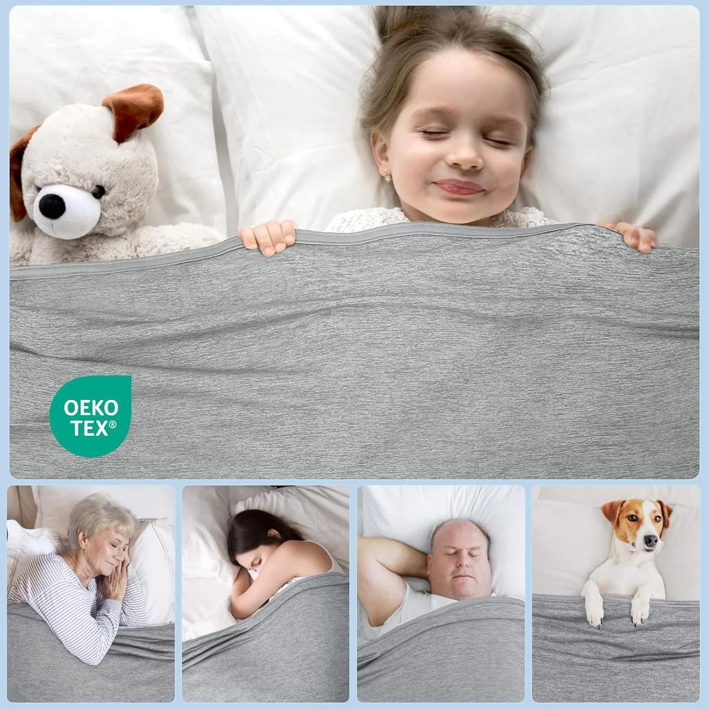 Alanda Cooling Blanket for Hot Sleepers, Q-MAX>0.5 Double-Sided Cooling Fiber Summer Blanket