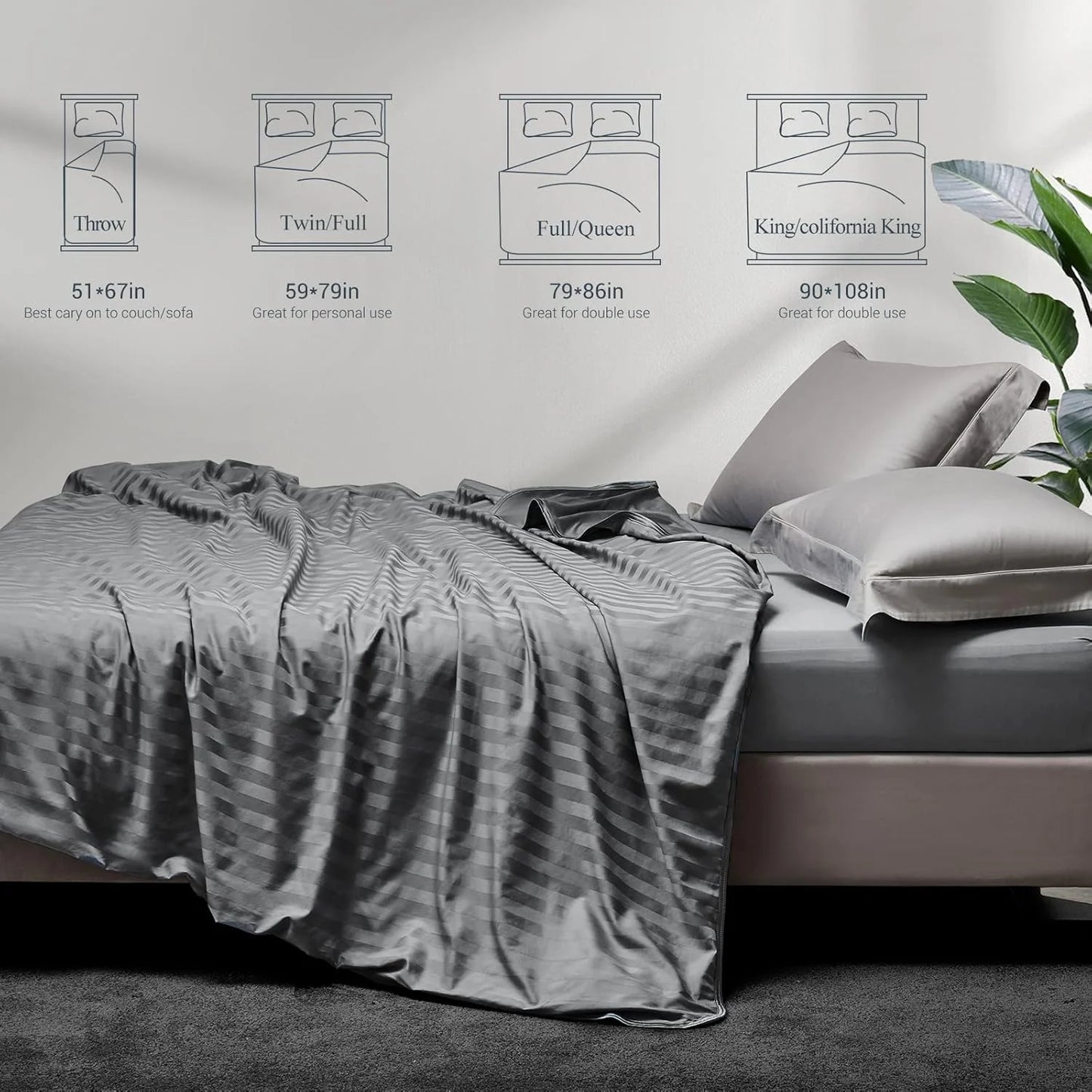 Alanda Cooling Blanket for Hot Sleepers, Arc-Chill Q-Max>0.5 Double Cooling Sided Stylish Revolutionary Cold Blankets, Lightweight Summer Blanket