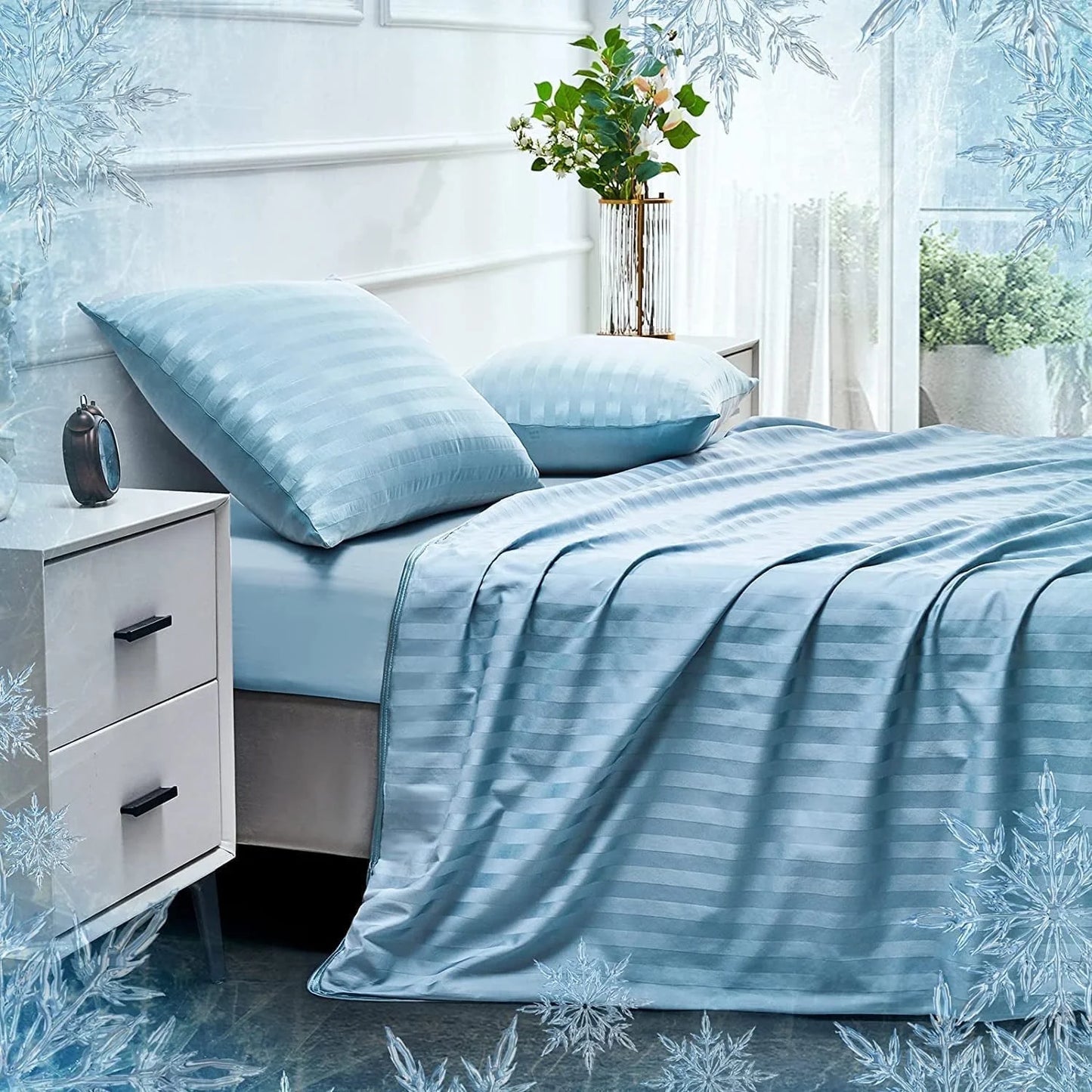 Alanda Cooling Blanket for Hot Sleepers, Arc-Chill Q-Max>0.5 Double Cooling Sided Stylish Revolutionary Cold Blankets, Lightweight Summer Blanket