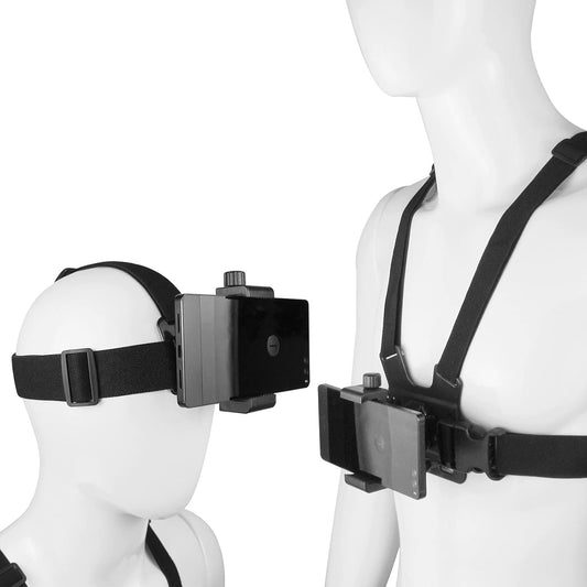 ALANDA POV Shooting & Sports Shooting Integrates Headset and Chest Strap Phone Holder