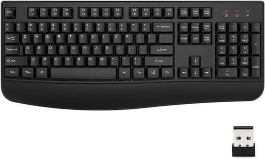 ALANDA Full-sized Ergonomic Wireless Keyboard