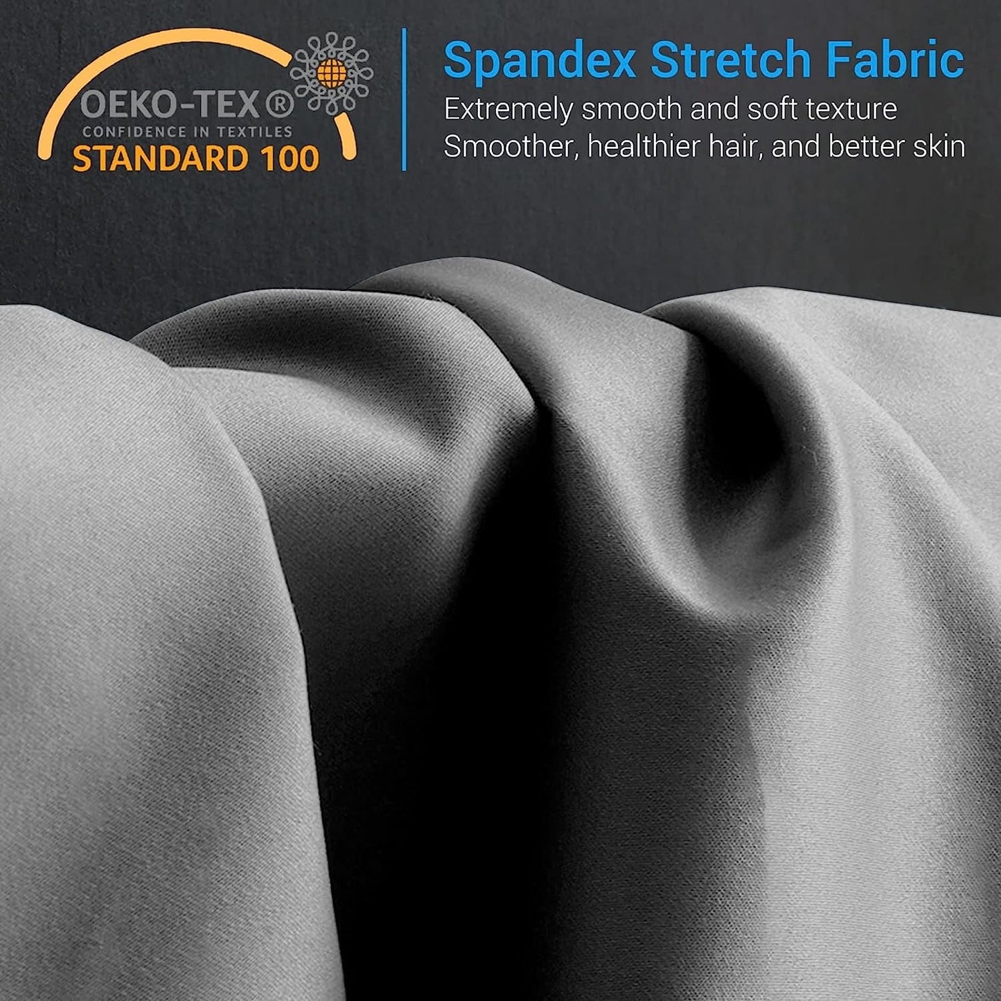 ALANDA Cooling Pillowcases, 2 Pack Pillowcases Ultra Cool Pillow Cases with Stretch Japanese Q-max 0.55 Arc-Chill Cooling Fiber for Hair Skin Night Sweat Hot Sleeper